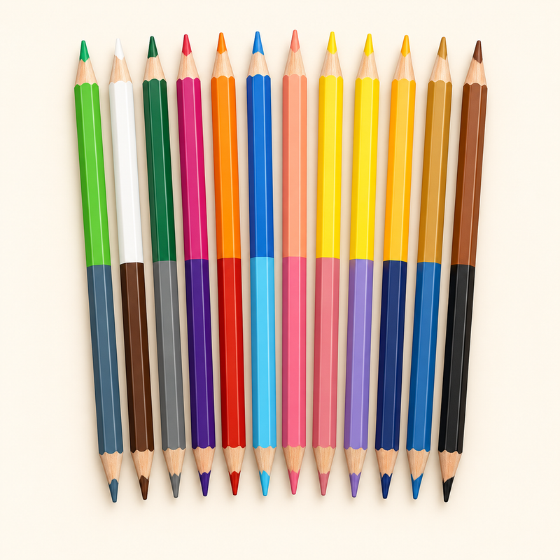24-colour double-ended pencils