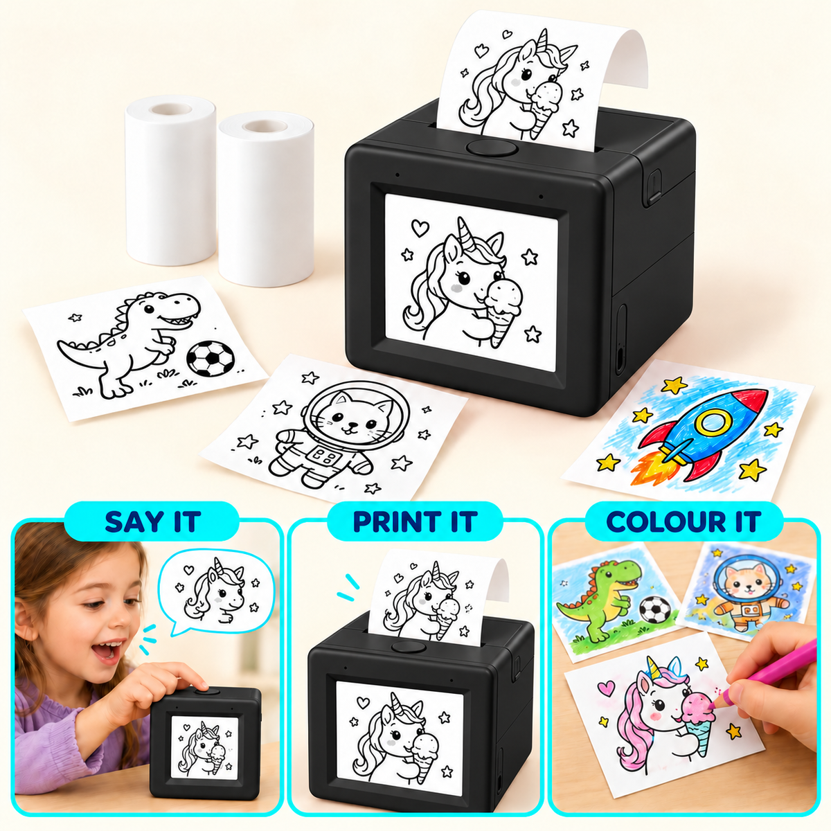 AI Magic Sticker Printer Bundle