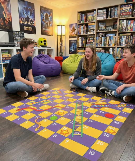 Giant Snakes & Ladders Floor Game