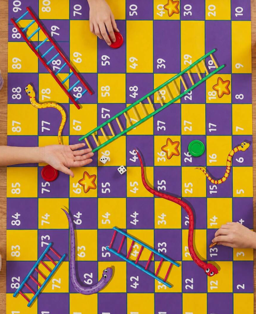 Giant Snakes & Ladders Floor Game